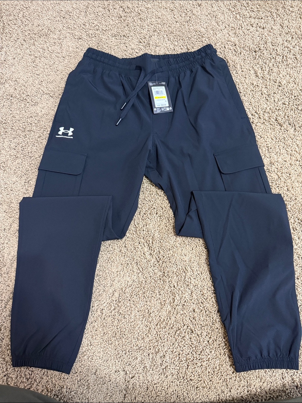 Under Armour Men's Dark Navy Cargo Joggers